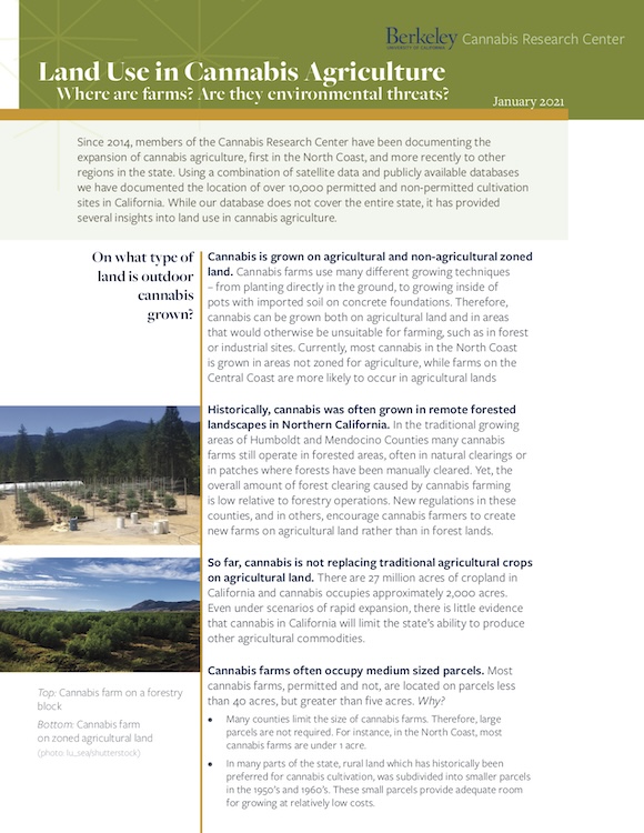 Land Use in Cannabis Agriculture