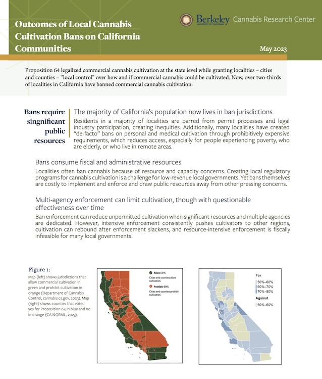 English – Outcomes of Local Cannabis Cultivation Bans on California Communities